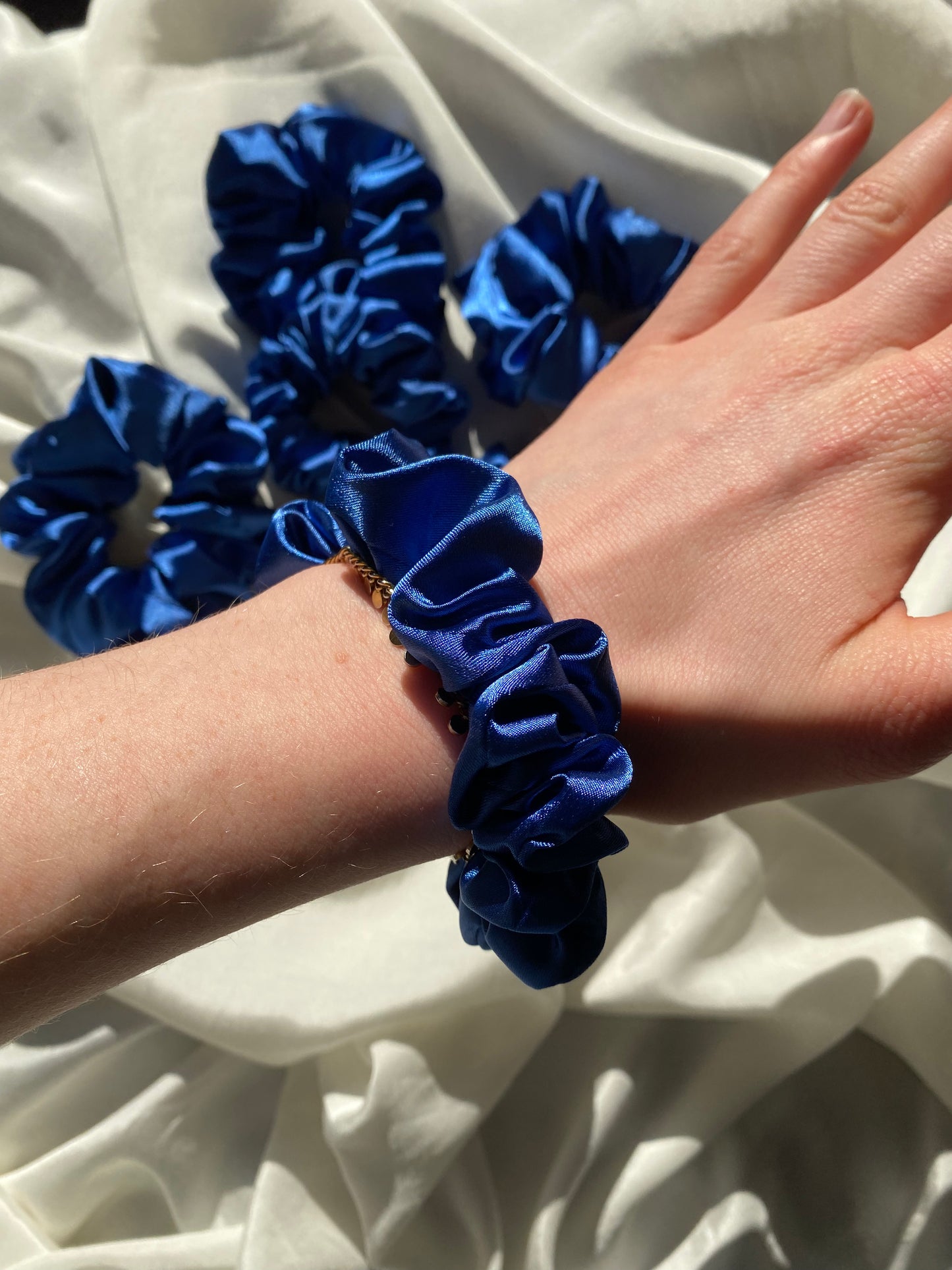 Scrunchie Royalblau