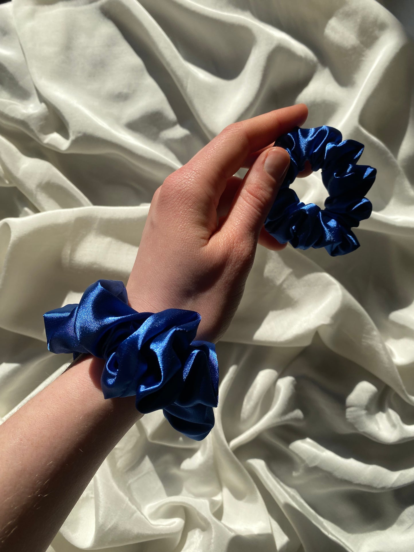 Scrunchie Royalblau