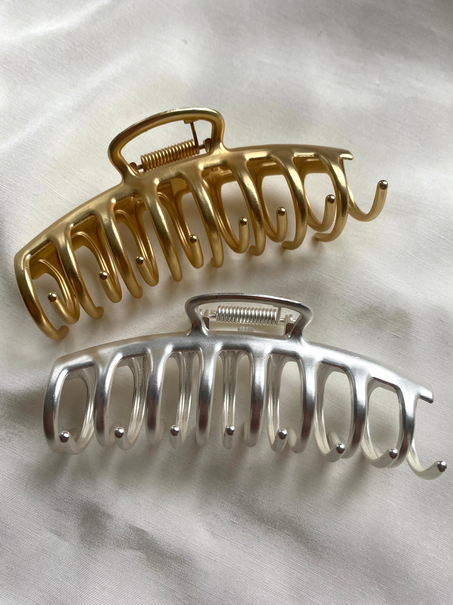 Französische Haarkralle Gold Silber