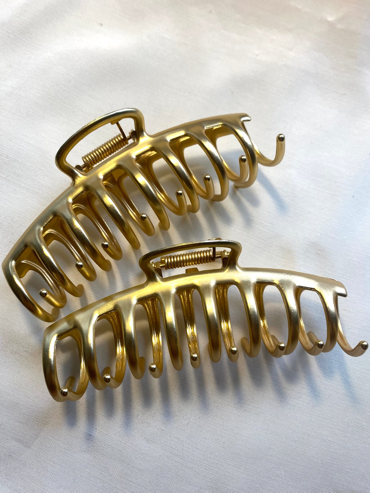 Französische Haarkralle Gold Silber
