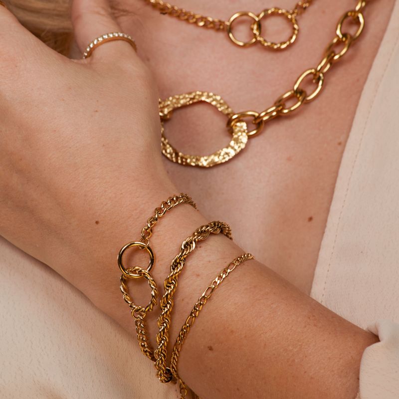 Edelstahl Armband Twist
