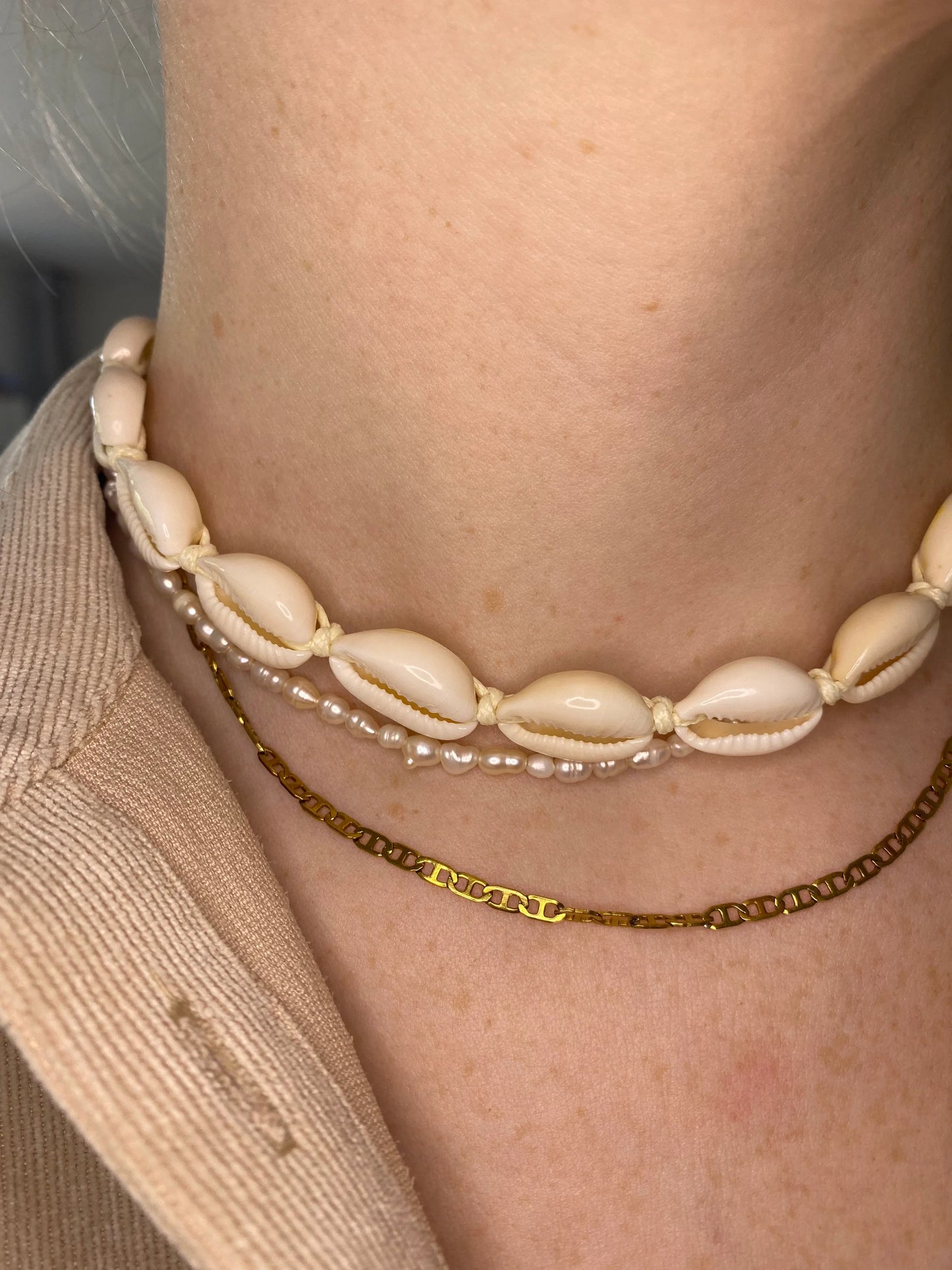 Muschelkette Halskette Muscheln Unisex