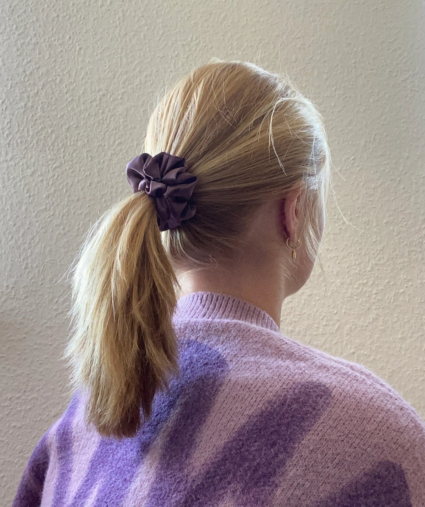 Scrunchie Satin Grün & Lila