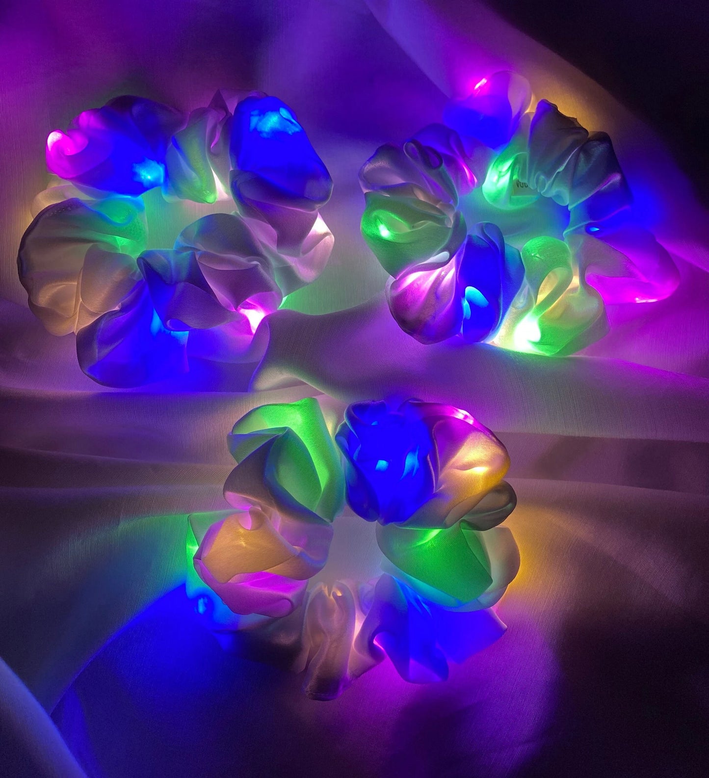 LED Scrunchie leuchtend