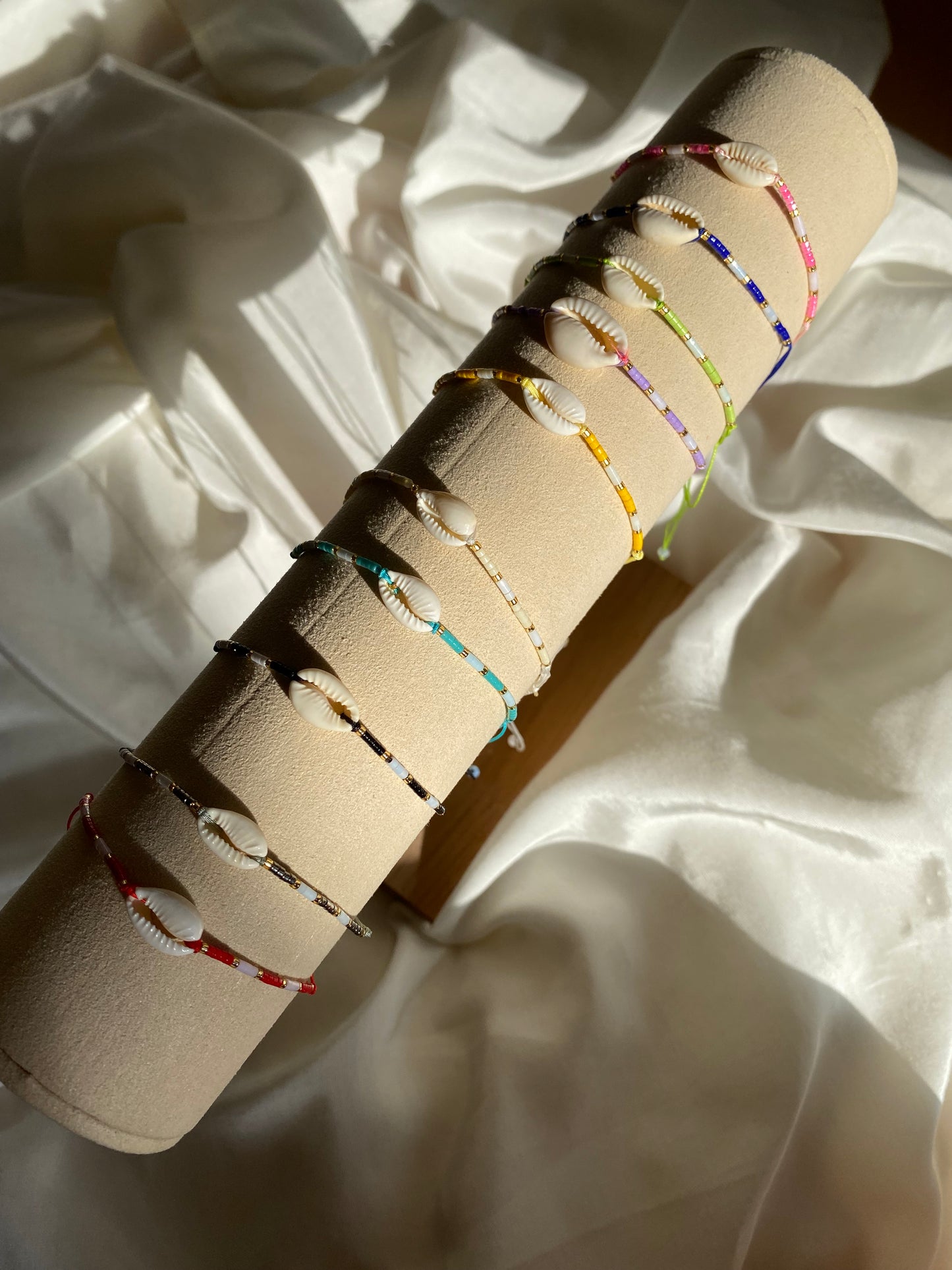 Dünnes Muschel Armband & Fußkettchen