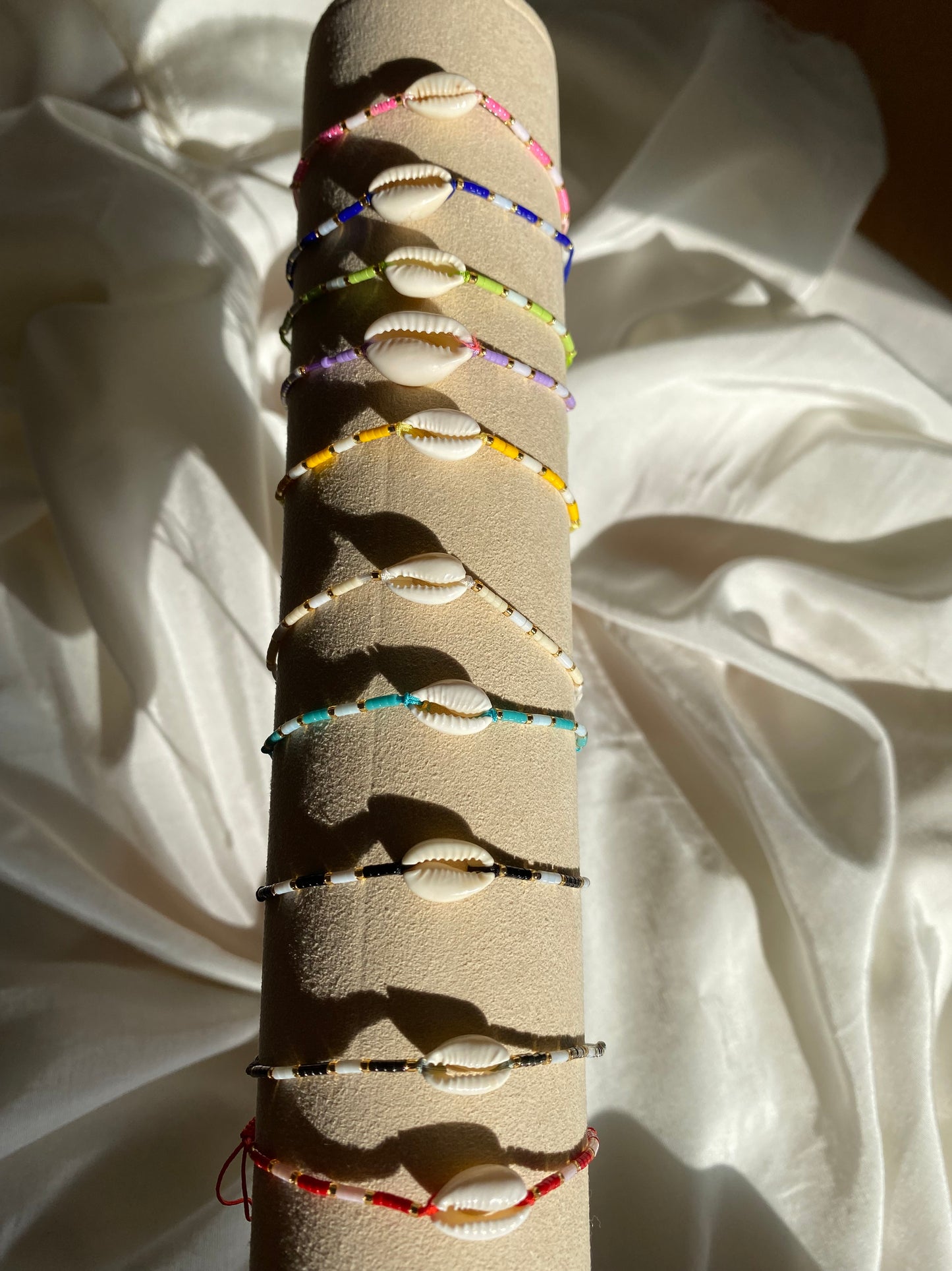 Dünnes Muschel Armband & Fußkettchen