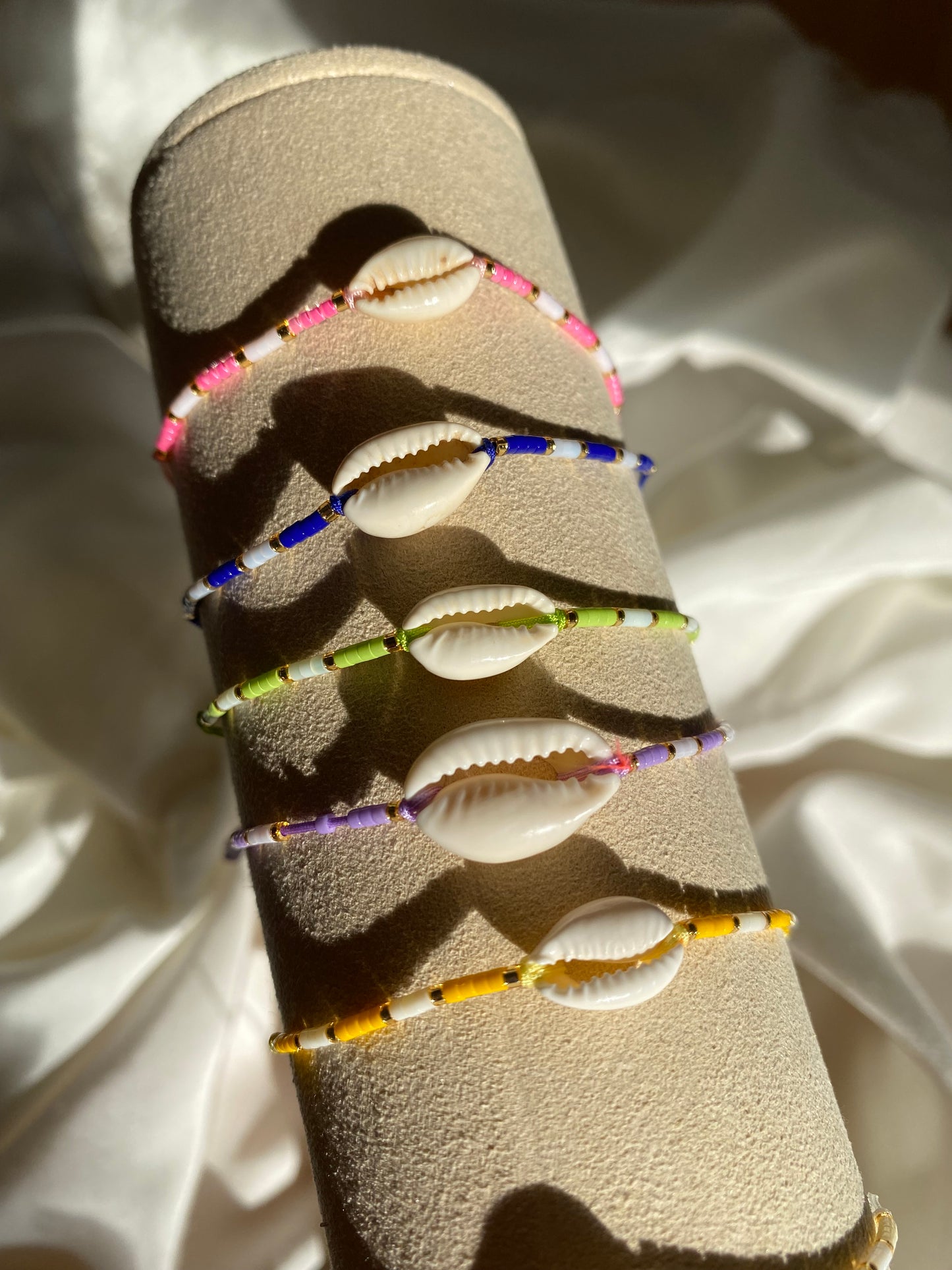 Dünnes Muschel Armband & Fußkettchen