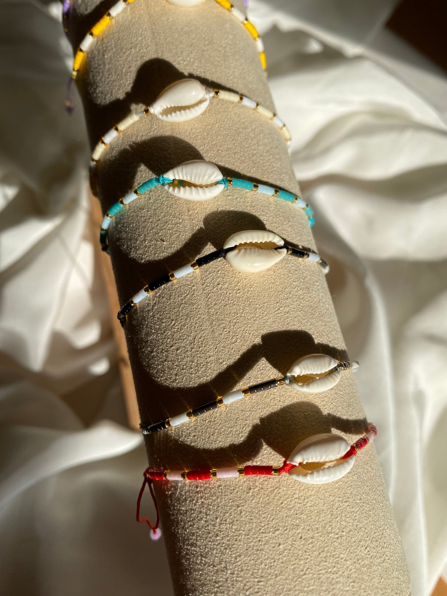 Dünnes Muschel Armband & Fußkettchen