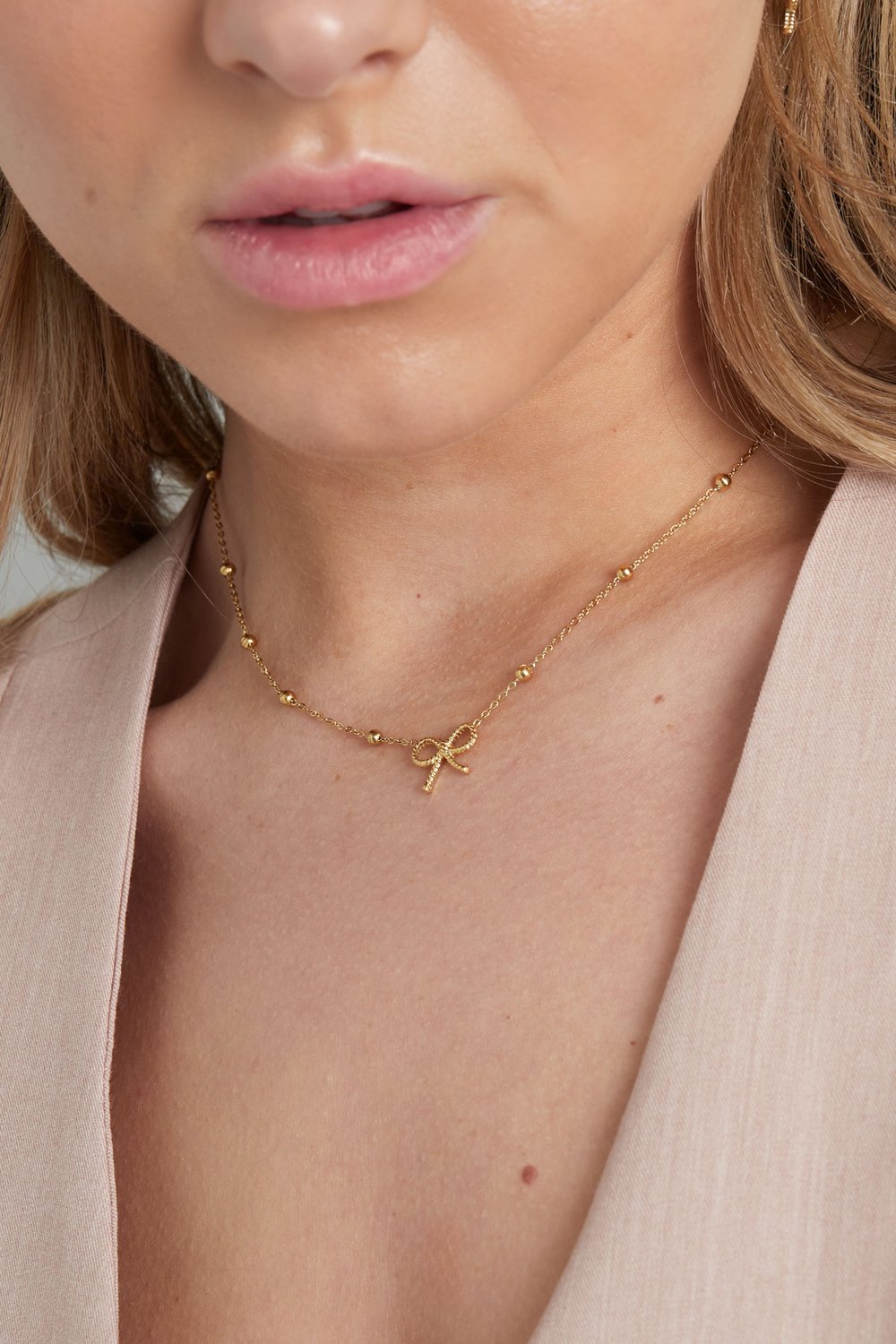 Edelstahl Kette Bow