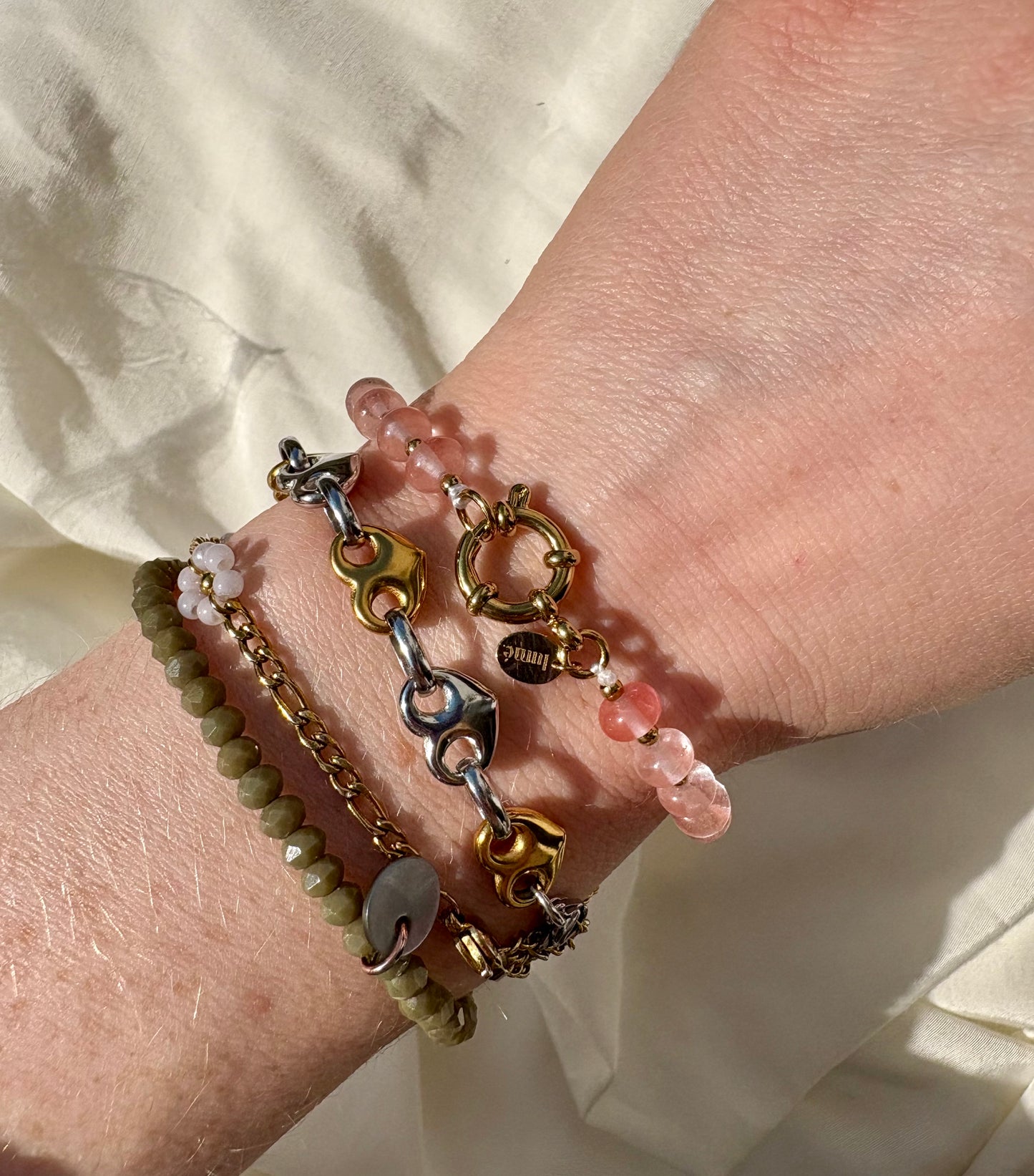 Edelstahl Armband Pearl