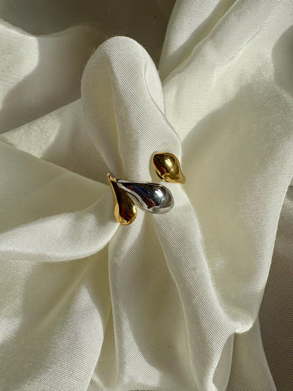 Edelstahl Ring Bicolor Charlie