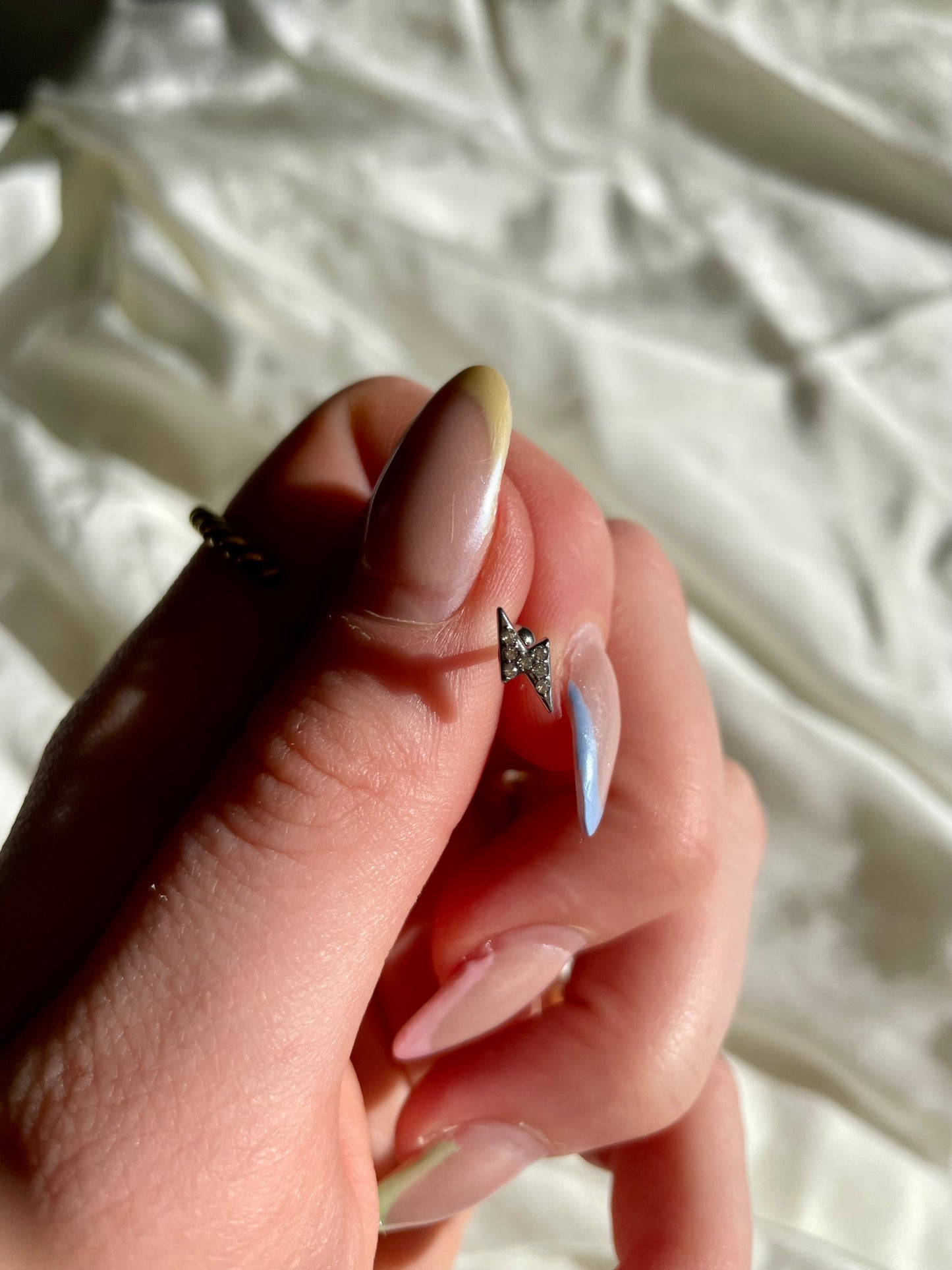 Edelstahl Piercing Blitz