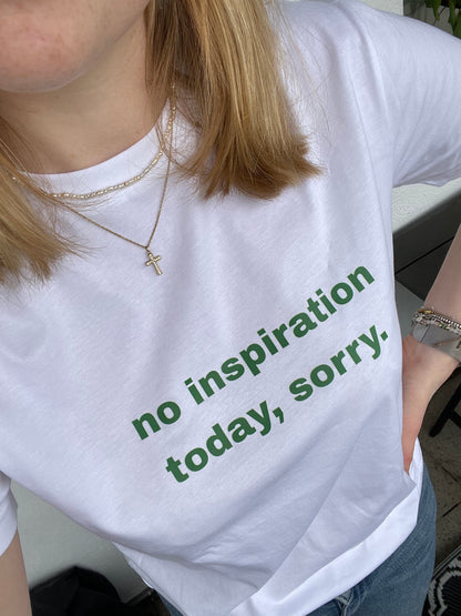 Bügelbild "No Inspiration"
