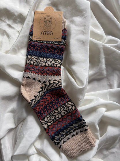 Alpaka Socken Norwegen Muster 41-47