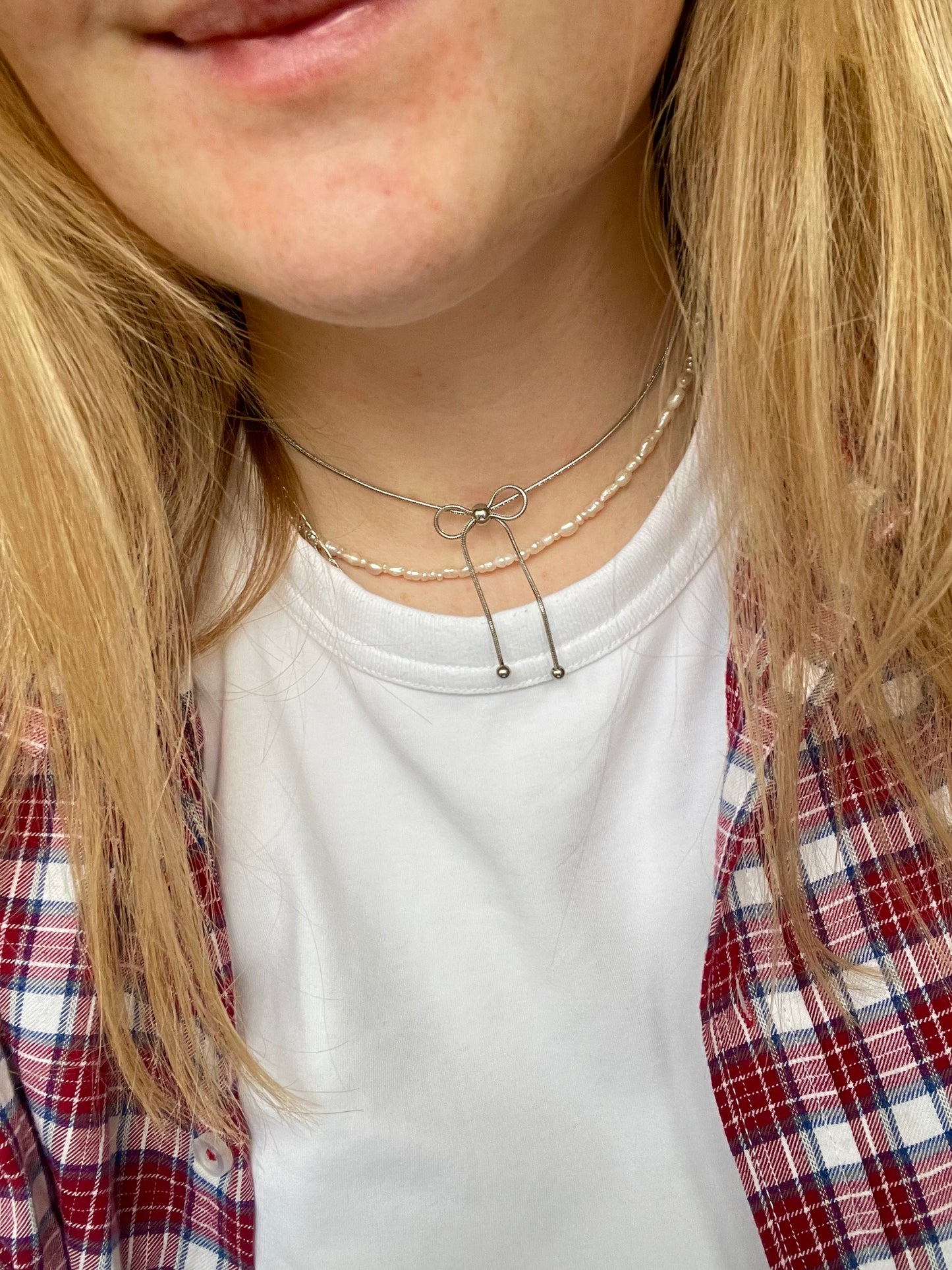 Edelstahl Kette Bow Knot