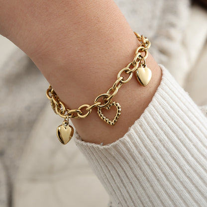 Edelstahl Armband Big Love