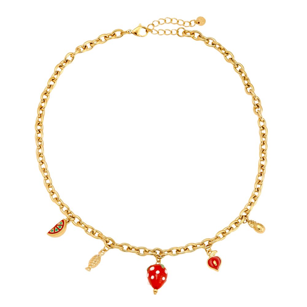 Edelstahl Kette Strawberry Hearth