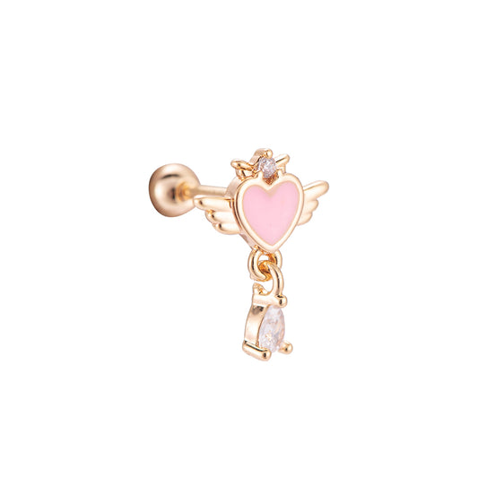 Edelstahl Piercing Pink Angel