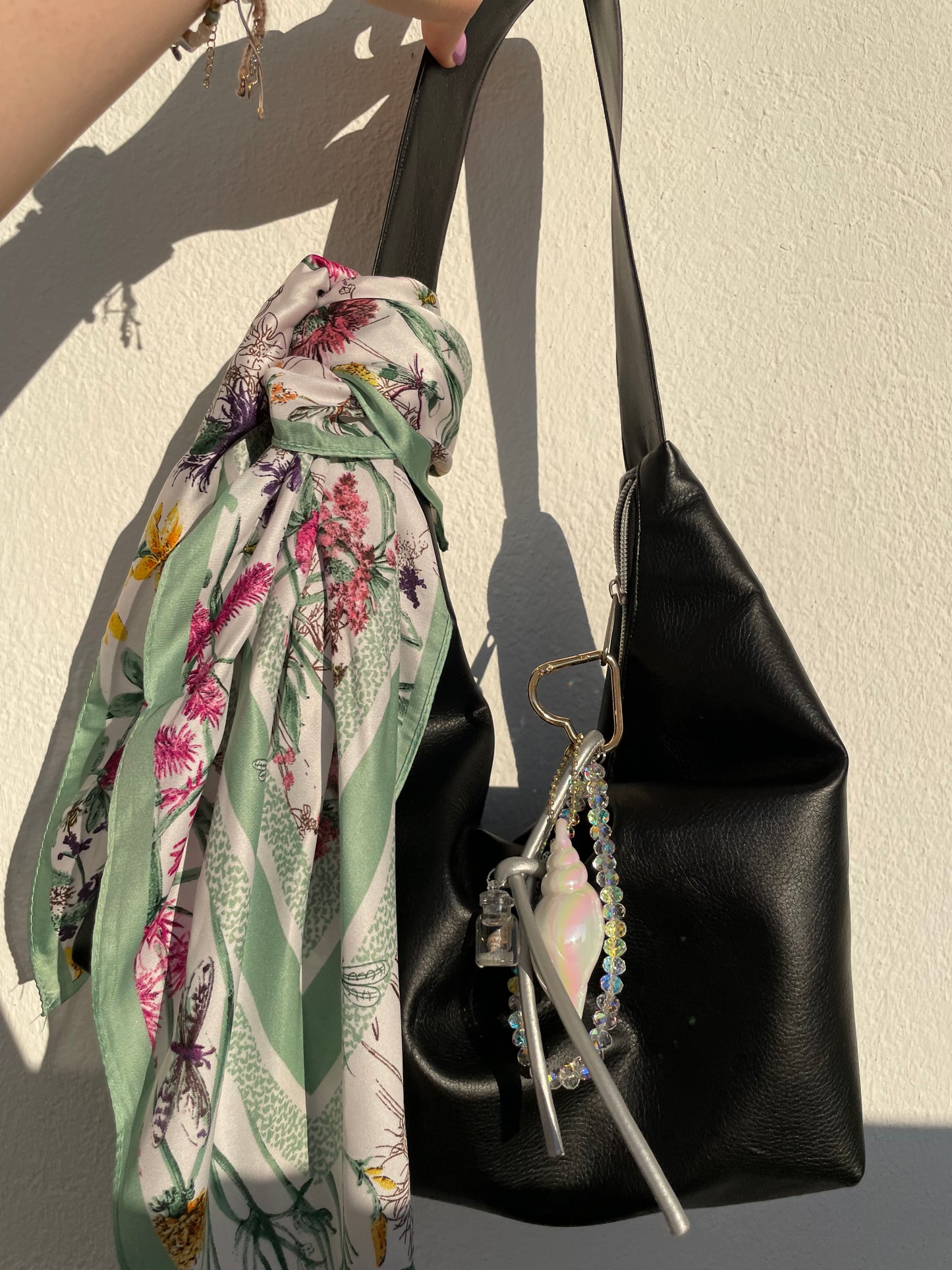 Keychain Taschenanhänger Corel Green & Silk
