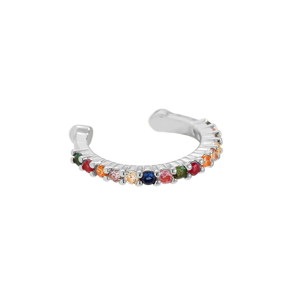 Earcuff Gold mit bunten Steinen
