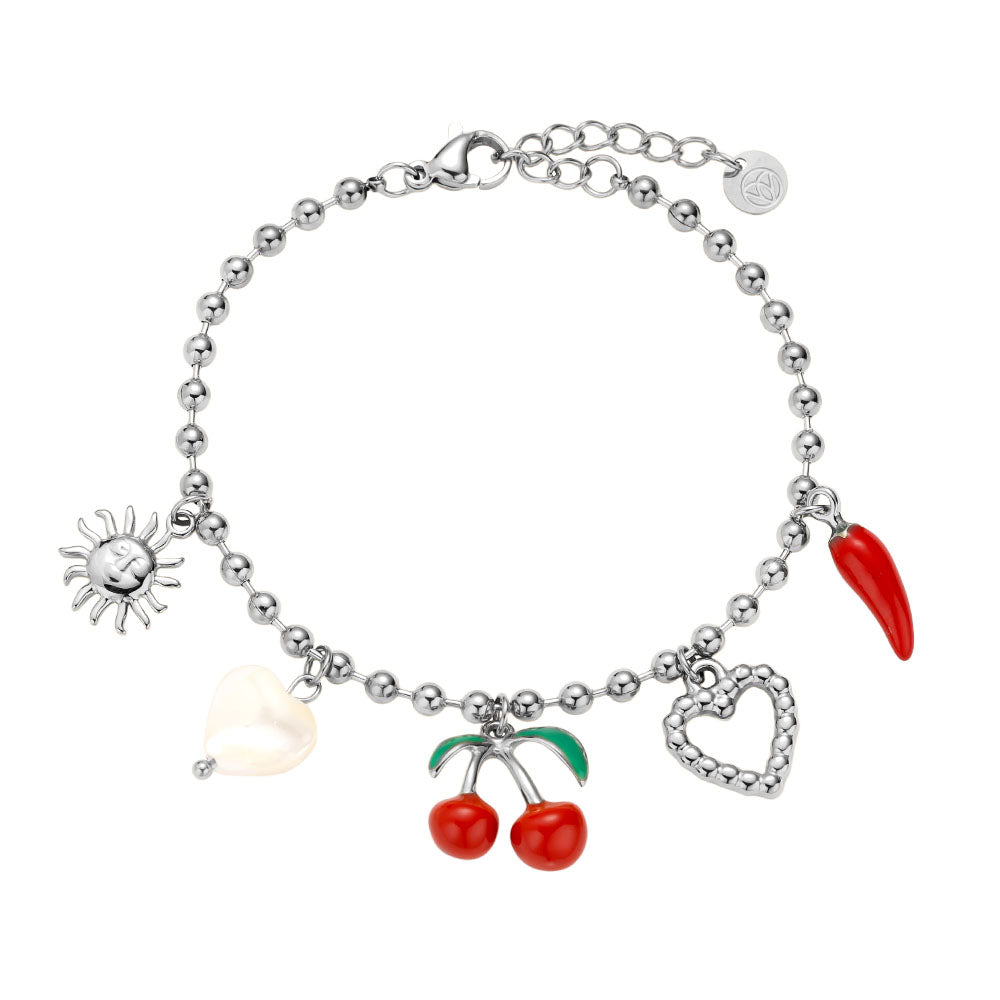 Edelstahl Armband Cherry Hearth