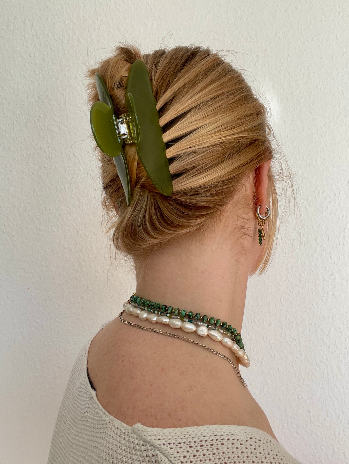Haarspange Moon Matcha