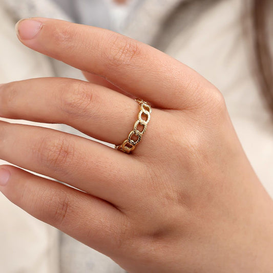 Edelstahl Ring Chain