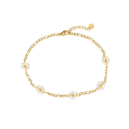 Edelstahl Fußkettchen Daisy small Chain