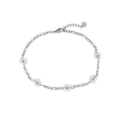 Edelstahl Fußkettchen Daisy small Chain