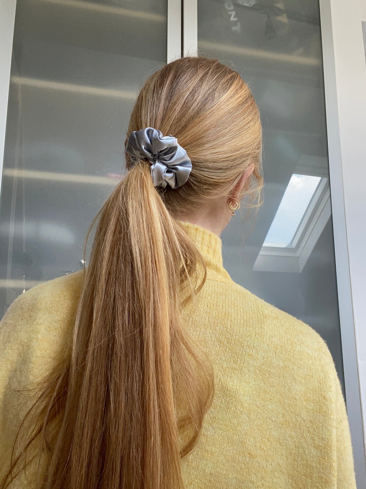 Scrunchie Silber Satin