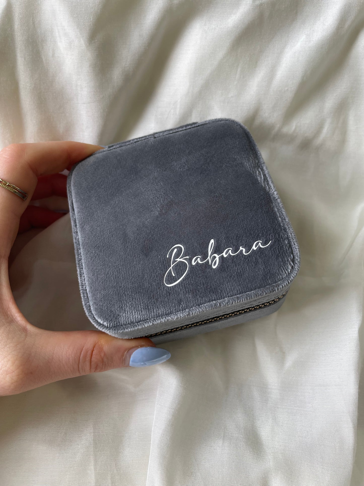 Personalisiertes Schmucktasche Schmuckkiste Schmuckdose Schmucketui Samt