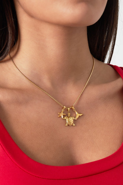 Edelstahl Kette Beach animals