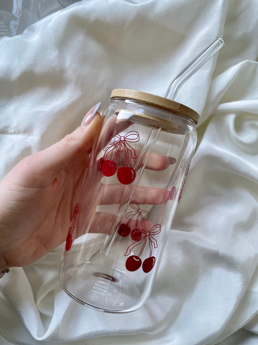 Kirsch-Schleifen Glas