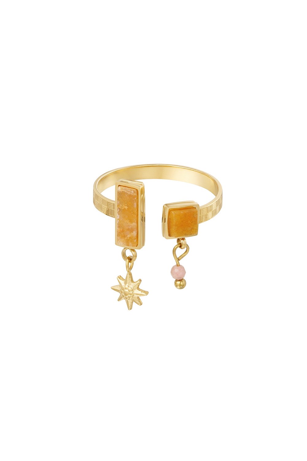 Edelstahl Ring Luna