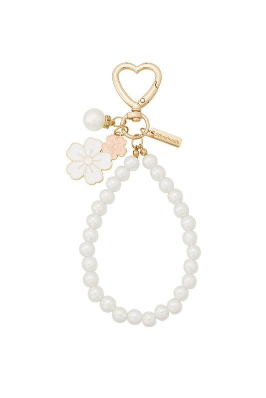 Keychain Taschenanhänger Pearl & Flower