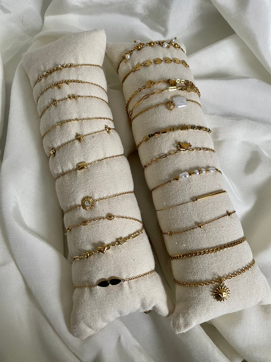 Edelstahl Armband Mixed Gold