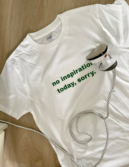 Bügelbild "No Inspiration"