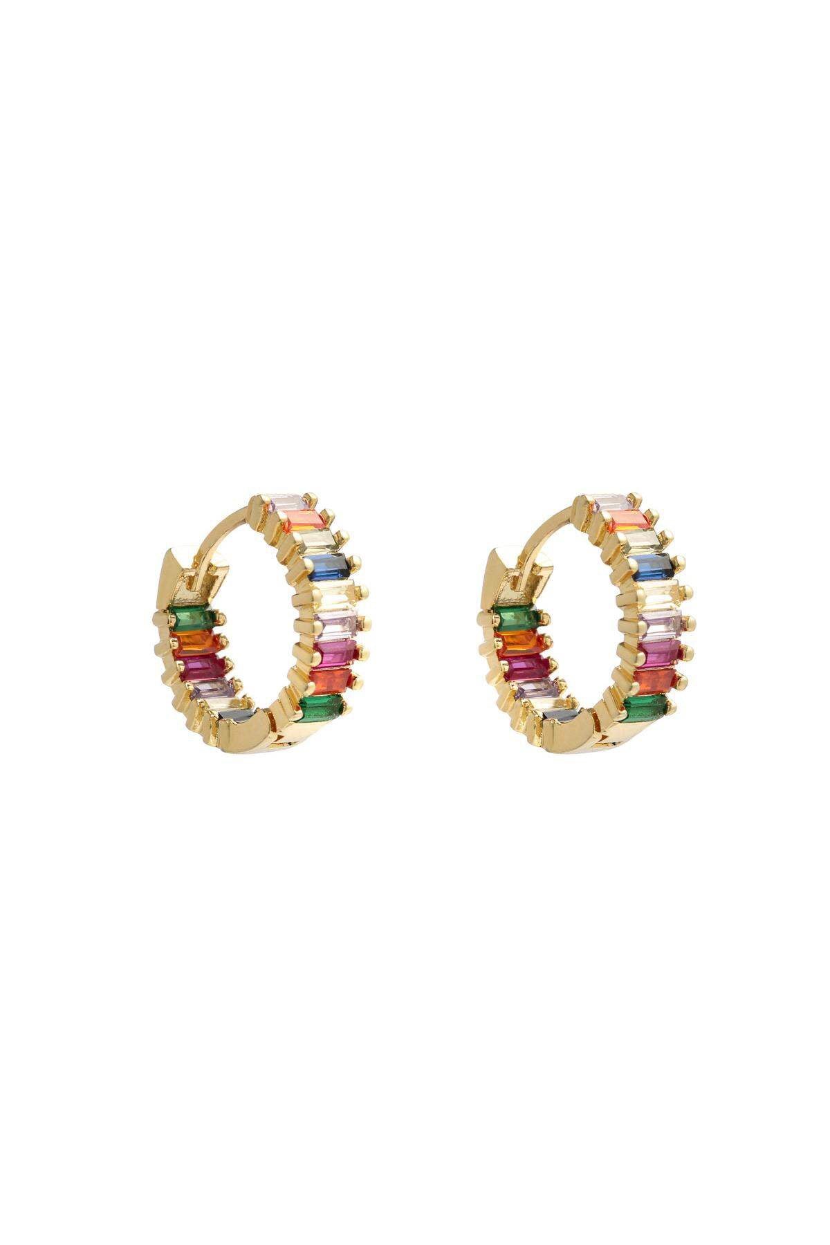 Edelstahl Ohrringe Rainbow Small