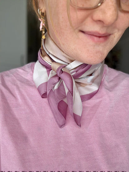 Kopftuch Satintuch Rose