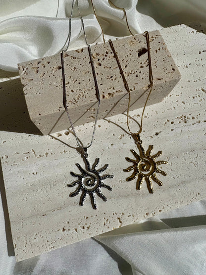 Edelstahl Kette Sun