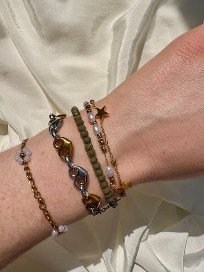 Edelstahl Armband Star Layer