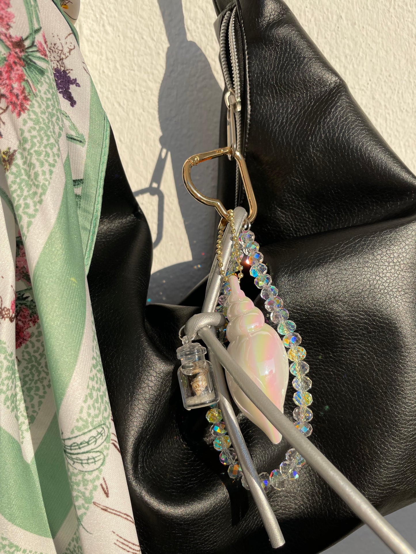 Keychain Taschenanhänger Corel Green & Silk