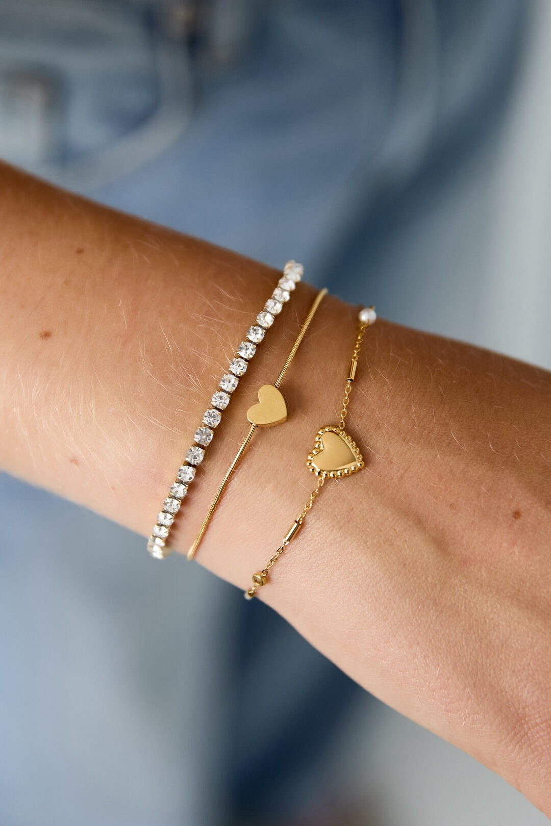 Edelstahl Armband Love Layer
