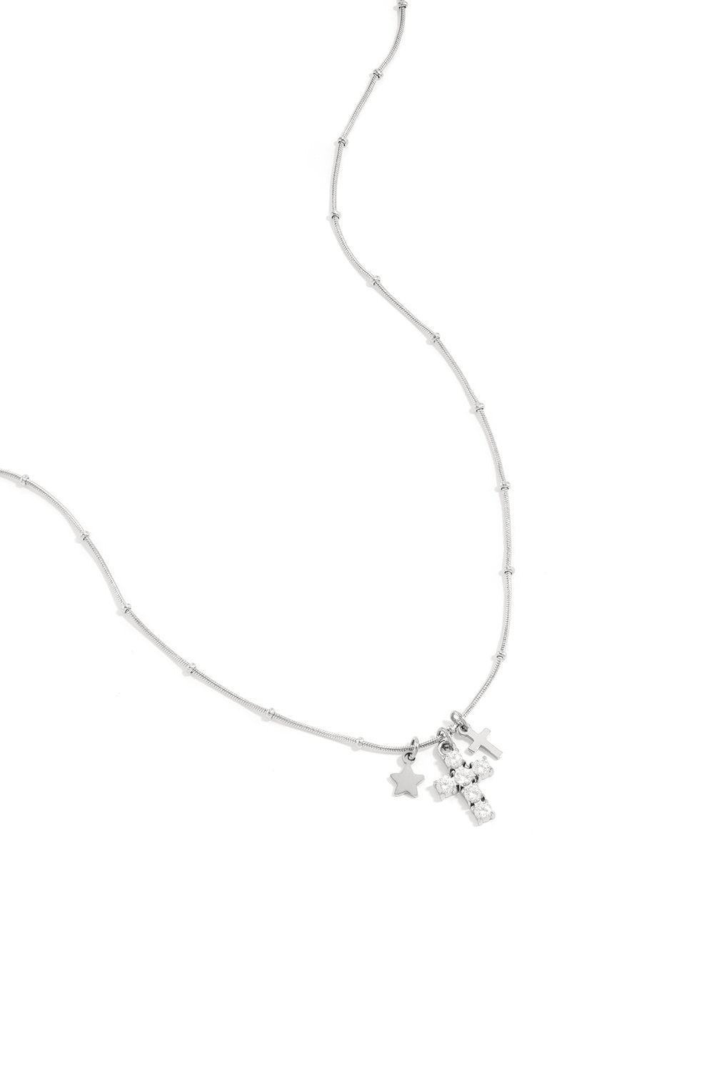 Edelstahl Kette Kreuz