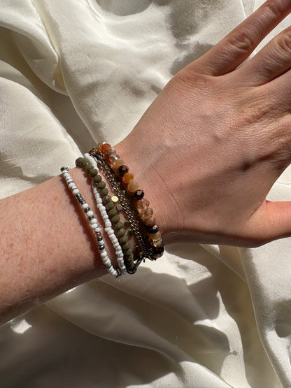 Glasperlen Armband
