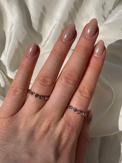 Edelstahl Ring Glamour Rose