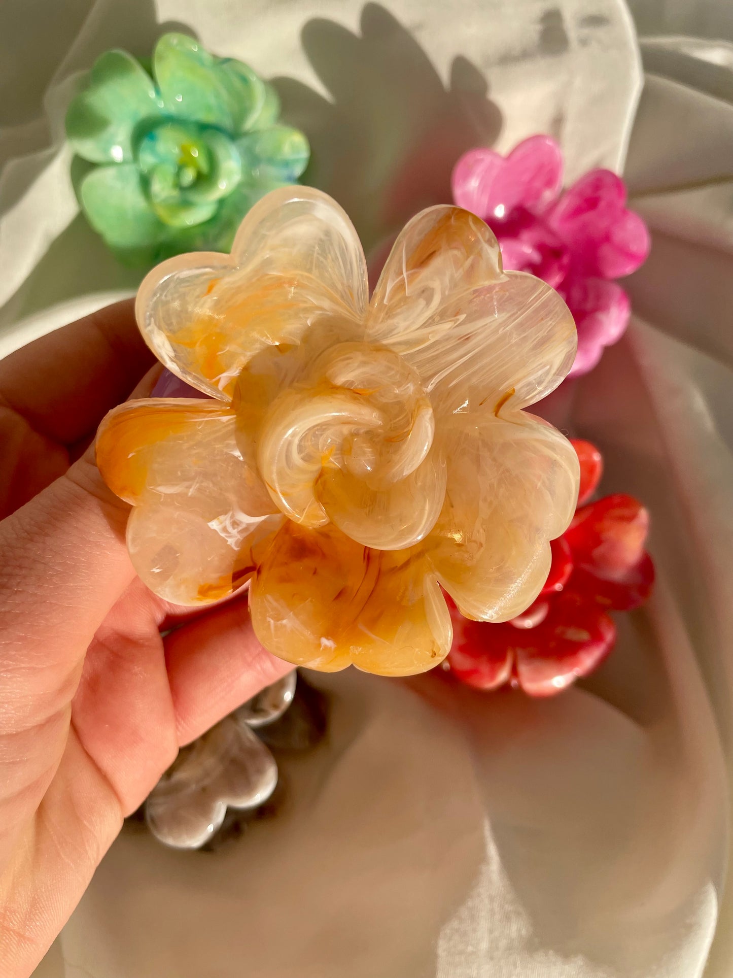 Haarspange Blume Bunt