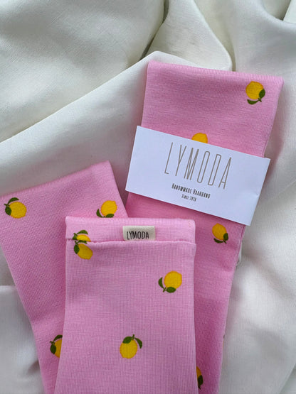 Haarband Zitronen Rosa