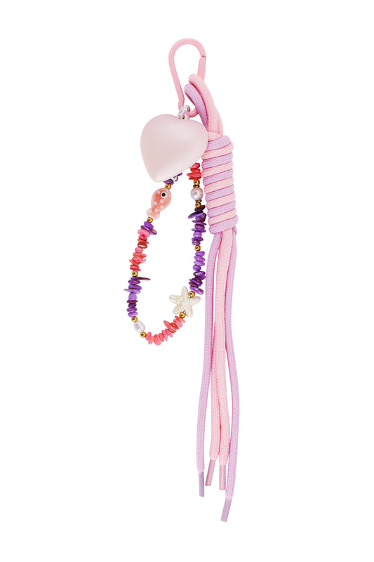 Keychain Taschenanhänger Love & Fish Pink