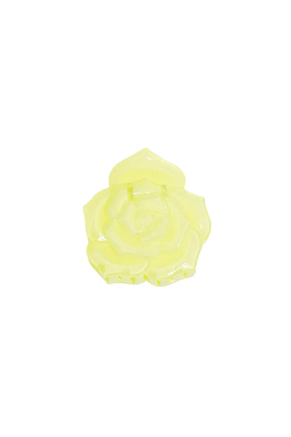 Blumen Haarspange Butteryellow
